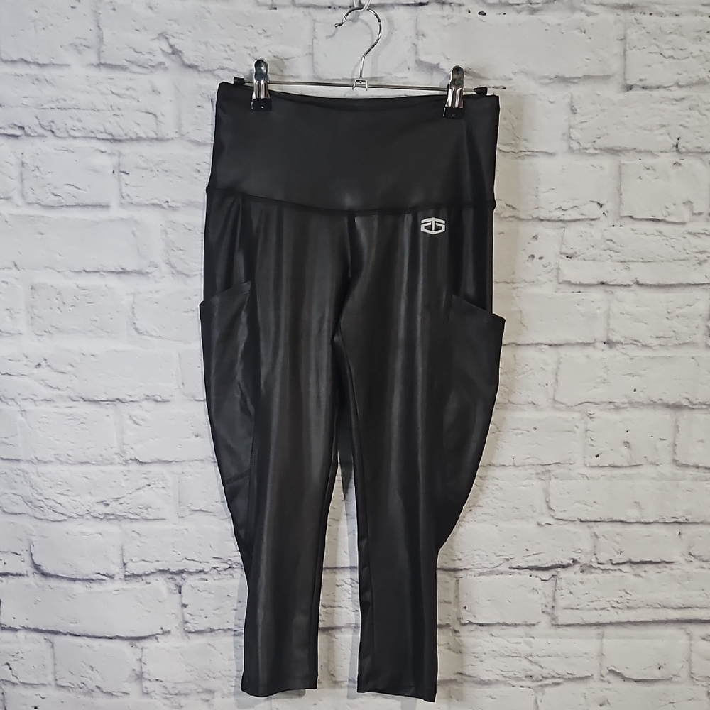 Tapout Black Leggings WWE